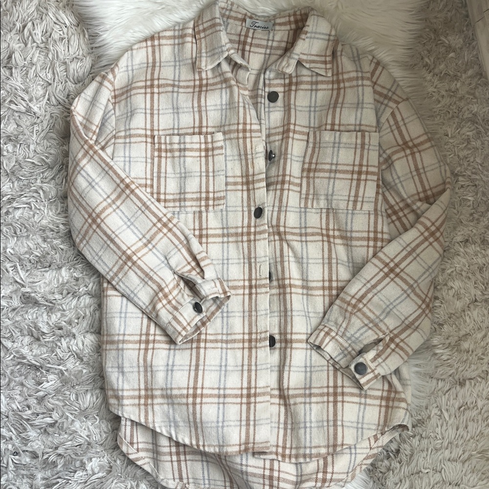 High-end Flannel shirt jacket
